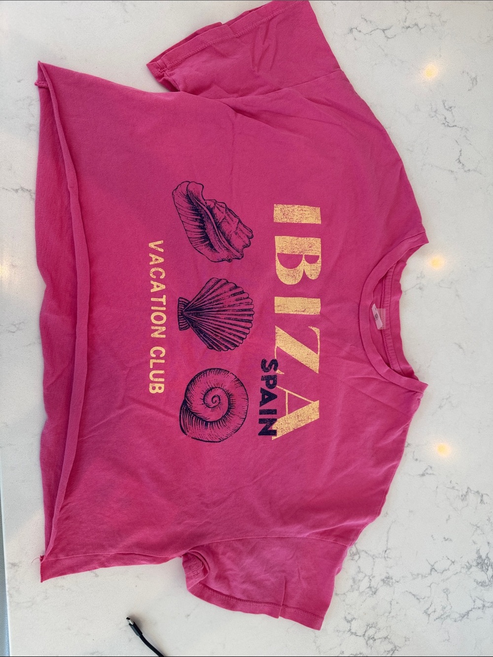 Altar'd State Pink Ibiza Spain Graphic Tee for Kids